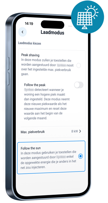 Follow the sun Energiemanager Home MobilityPlus