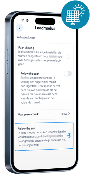 Follow the sun Energiemanager Home MobilityPlus